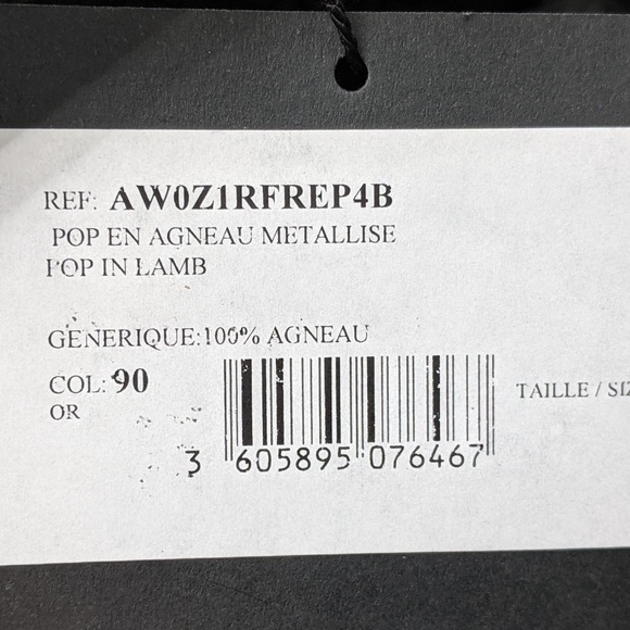 NWT Gold Metallic Lanvin Envelope Style Clutch - Picture 11 of 13